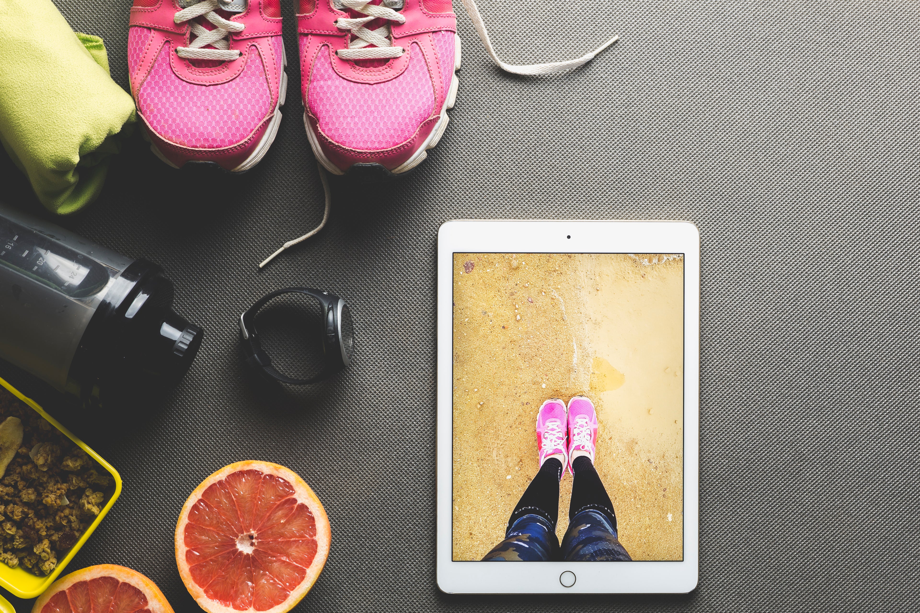 Bonnes habitudes saines tel que le sport et l'alimentation non transformé